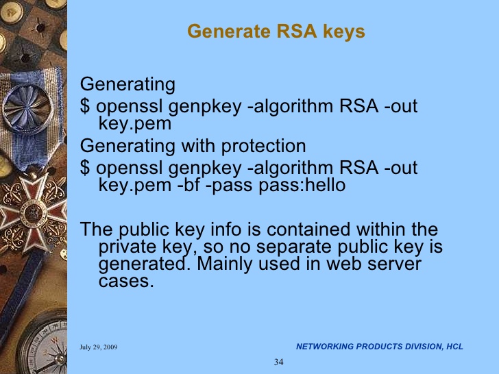 Openssl Generate Separate Cert And Private Key